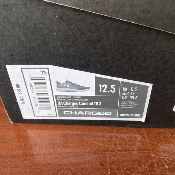 Under Armour Men's Charged Commit TR 3 Cross Trainer Shoes Size 12.5 - Picture 11 of 11